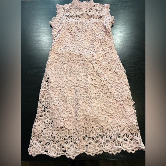 NANETTE LEPORE PURPLE LACE SHEATH DRESS SIZE 8 - Picture 3 of 7